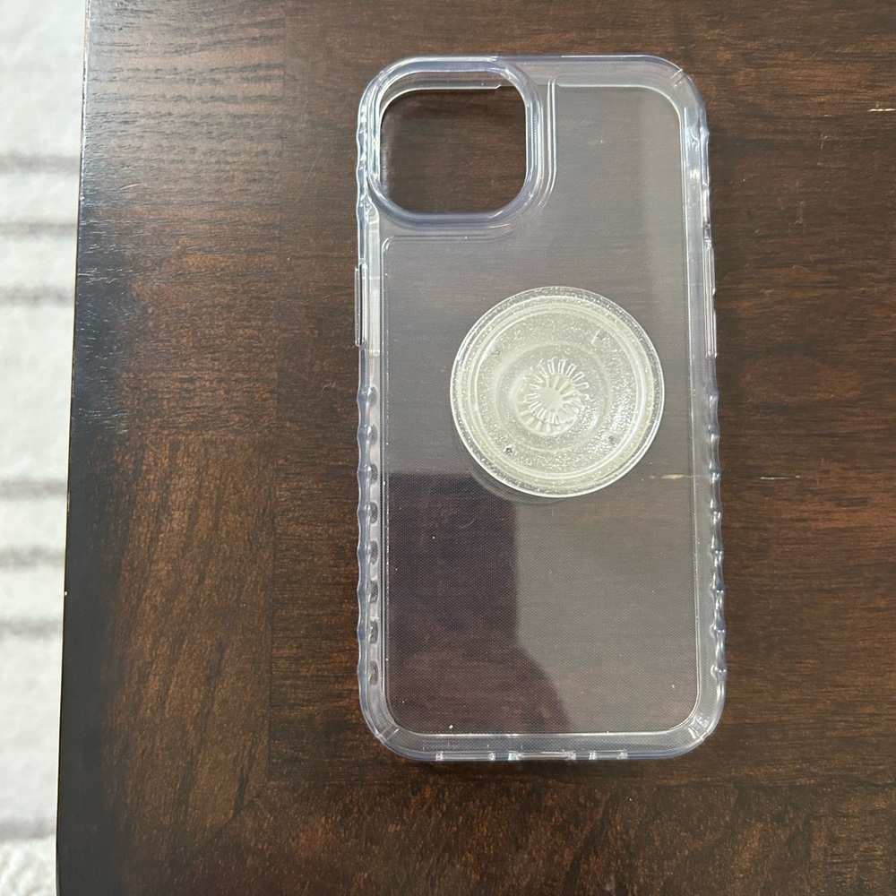 PopSocket Clear Phone Case with Grip